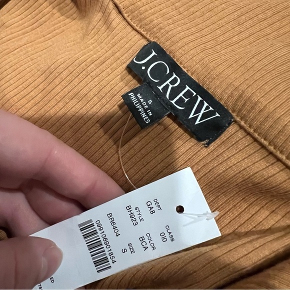 NWT J. Crew Vintage rib polo shirt in Burnt Orange - Picture 6 of 6